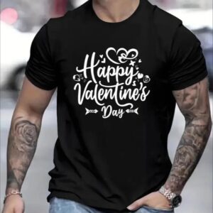 Love Valentine'S Day T-Shirt,   Couple T-Shirt, Couple Christmas, Fashion Casual T-Shirt, Short-Sleeved T-Shirt